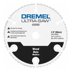 Dremel Us500-01 Sierra De Carburo 4puLG Para Madera, Blanca