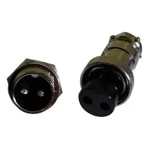 Conector Enchufe Hembra + Macho 2 Pines Maquina Soldar Pack2