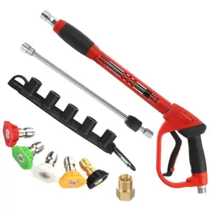 Pistola Hidrolavadora 5000 PSI con 5 Boquillas