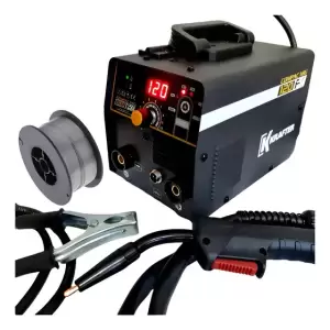 Soldadora Krafter Compac Mig 120 Flux Dual + Alambre Flux