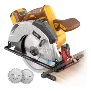 Sierra Circular Inalámbrica Ecarke De 7,25 5000 Rpm Con Guí