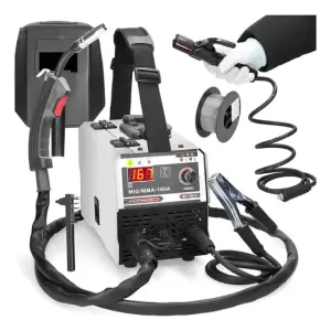 Soldadora 120 Flux Dual + Alambre Flux Color Negro