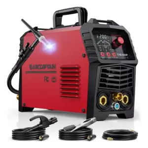 Soldador Tig Arccaptain Dc 200a 5 En 1 110 V/220 V Con Pulso