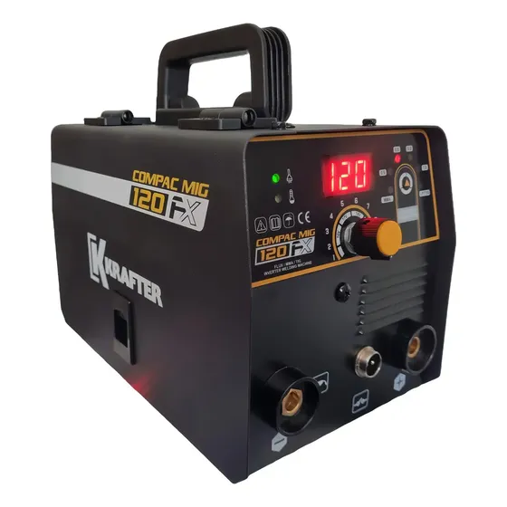 Soldadora MIG Krafter Compact 120 3 en 1 120A Digital 1 Soldadora MIG Krafter Compact 120 3 en 1 120A Digital