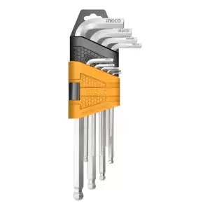 Set Llaves Allen Ingco Plateadas 9 Piezas