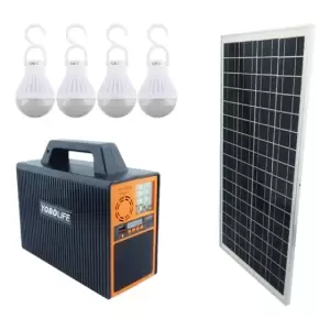 Generador Electrico Solar 150W con Ampolletas y Bluetooth