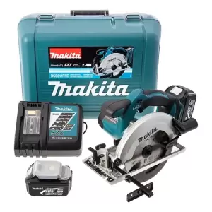 Sierra Circular Makita Dss611rfe + 2 Baterías Y Cargador