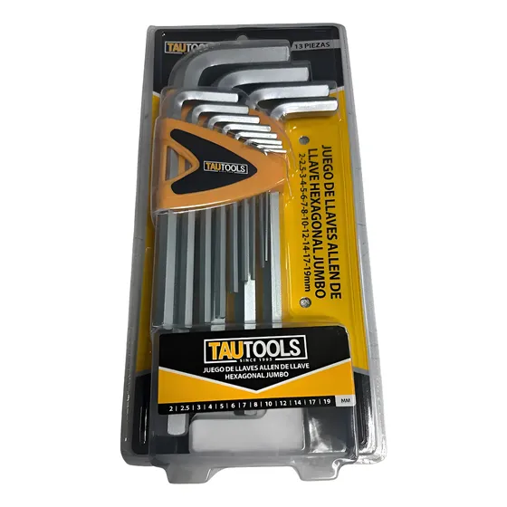 Set 13 Llaves Allen Hexagonales 2mm a 19mm 1 Set 13 Llaves Allen Hexagonales 2mm a 19mm
