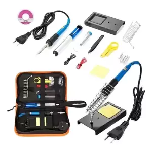 Kit Eléctrico Cautín 60w Regulable 16 Accesorios Color UNICO