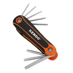 Juego 8 Llaves Allen Kendo Plegables Torx