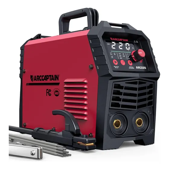 Soldador Arccaptain 220a Stick Arc/lift Tig 110 V/220 V, 10 1 Soldador Arccaptain 220a Stick Arc/lift Tig 110 V/220 V, 10