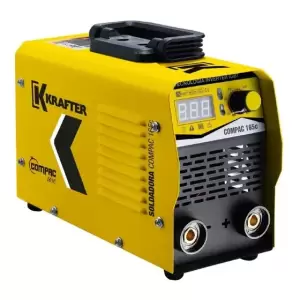 Máquina de Soldar Inverter Krafter Compac 165C MMA 160A Amarillo