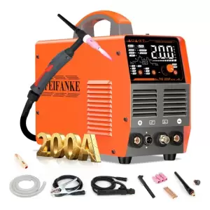 Soldadora Inverter TIG AC DC 7 en 1 200A Aluminio