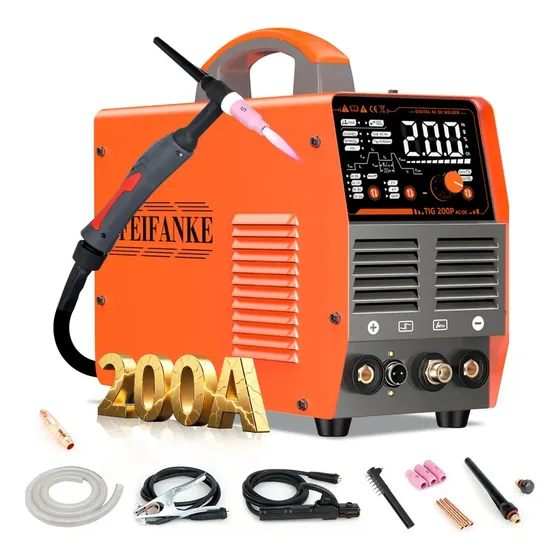 Soldadora Inverter TIG AC DC 7 en 1 200A Aluminio 1 Soldadora Inverter TIG AC DC 7 en 1 200A Aluminio