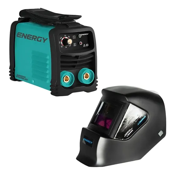 Kit Soldadora Inverter Arco 140A + Máscara Energy 1 Kit Soldadora Inverter Arco 140A + Máscara Energy