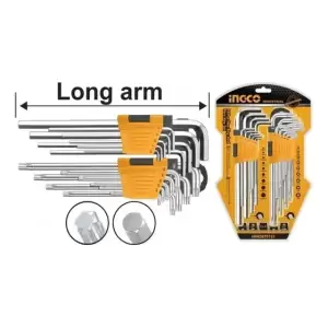 Juego 18 Llaves Allen y Torx Ingco HHKSET0181