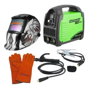 Kit Soldadora Indura 160A + Máscara + Guantes
