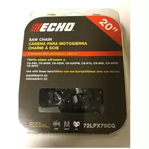 Cadena De Sierra Auténtica Echo 72lpx70cq De 20 Bucle...