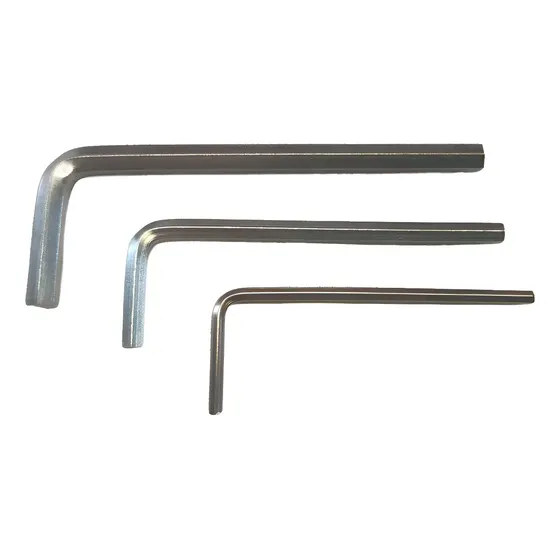 Pack 3 Llaves Allen 2, 3 y 4mm Galvanizadas 1 Pack 3 Llaves Allen 2, 3 y 4mm Galvanizadas