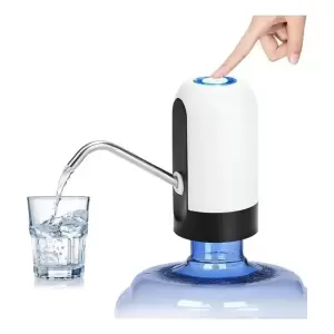 Bomba de Agua Dispensador Eléctrico Bidón Blanco USB