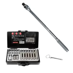 Pack Llave Fuerza y Dado Puntas Llaves Allen