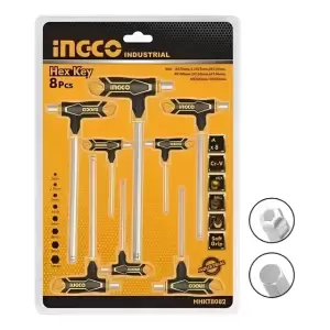 Set Llaves Allen T Abombado 2 a 10mm Ingco