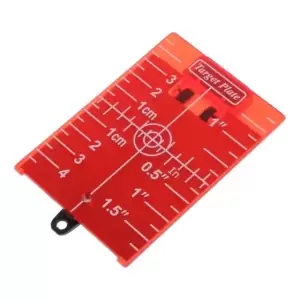 Placa Objetivo Magnética Roja para Nivel Láser