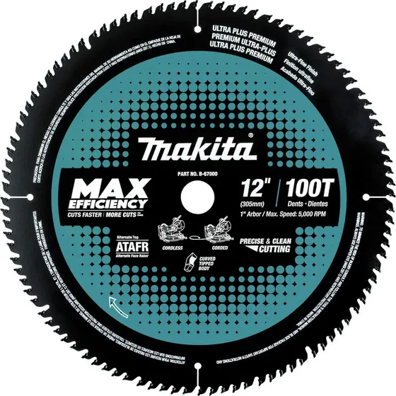 Hoja para Ingleteadora Makita B-67000 12" 100 Dientes 1 Hoja para Ingleteadora Makita B-67000 12" 100 Dientes