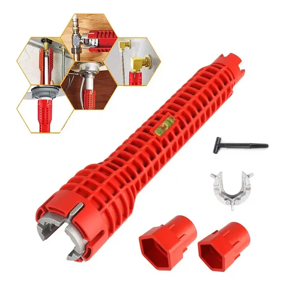 Llave Inglesa Antideslizante 8 en 1 Fregadero 1 Llave Inglesa Antideslizante 8 en 1 Fregadero