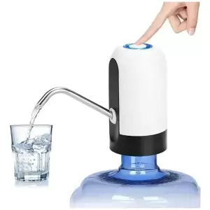 Bomba de Agua Dispensador USB Botellón Blanco Recargable