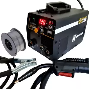 Soldadora Krafter Compac MIG 120 Flux + Rollo Alambre