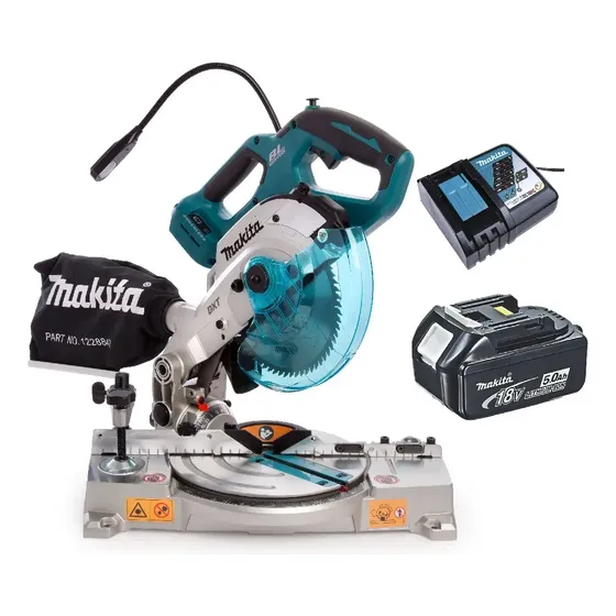 Ingleteadora Láser Makita DLS600 18V BL 6-1/2" 5Ah 1 Ingleteadora Láser Makita DLS600 18V BL 6-1/2" 5Ah