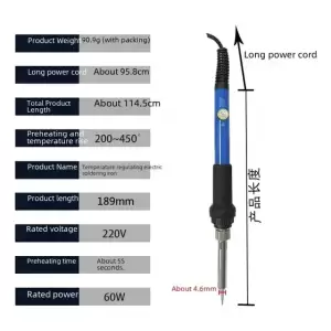 Juego de Soldadura 60W con Temperatura Constante - 8 Piezas