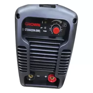 Maquina De Soldar Crown 200amp Inverter Gris Y Negro