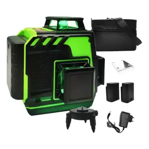 Nivel Láser 3D 12 Líneas Verde 30m Autonivelante
