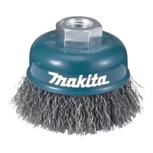 Grata Copa Makita Acero Rizado (3) 75mm X M14 - D-55108 Color Verde