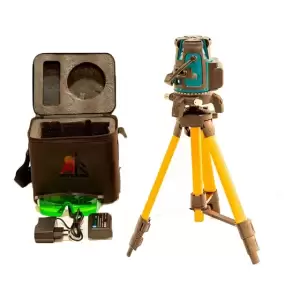 Nivel Láser 5 Líneas Verde Profesional con Trípode Base