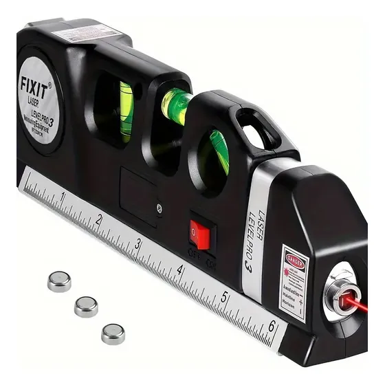 Nivel Laser Multifunción Fixit con Cinta Métrica 2.5m 1 Nivel Laser Multifunción Fixit con Cinta Métrica 2.5m