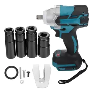 Llave Eléctrica Recargable Sin Escobillas 18v Y 21v Para