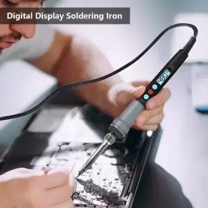 Soldador Digital 90W Estándar Británico - Pantalla LCD