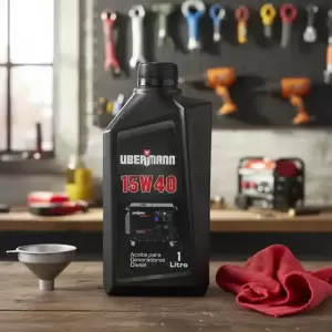 Aceite Generador Ubermann 1L 15W-40 Monofásico