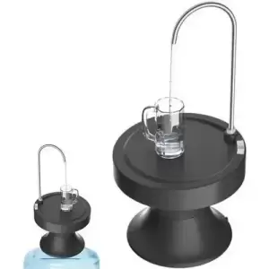 Bomba de Agua Dispensador Recargable con Base Negra