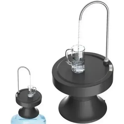 Bomba de Agua Dispensador Recargable con Base Negra 1 Bomba de Agua Dispensador Recargable con Base Negra